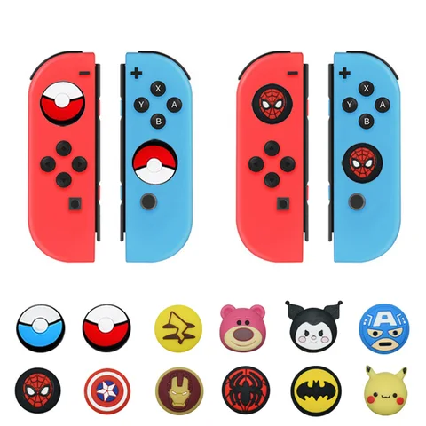 2pcs Nintendo NS Switch/Lite/OLED Thumb Grip Cap for Joy Con Switch…
