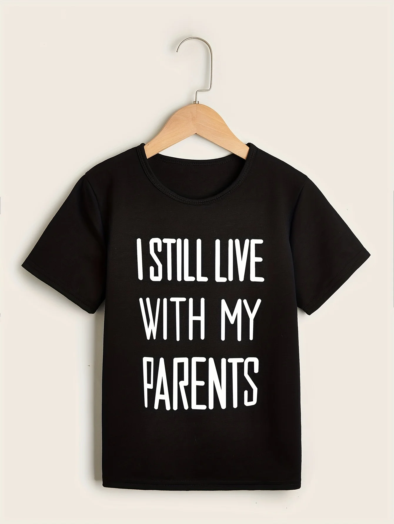 Kids Boys Casual Crew Neck T‑Shirt, Fashion Versatile Short‑Sleeve Tee For Summer School Outdoor Daily Wear