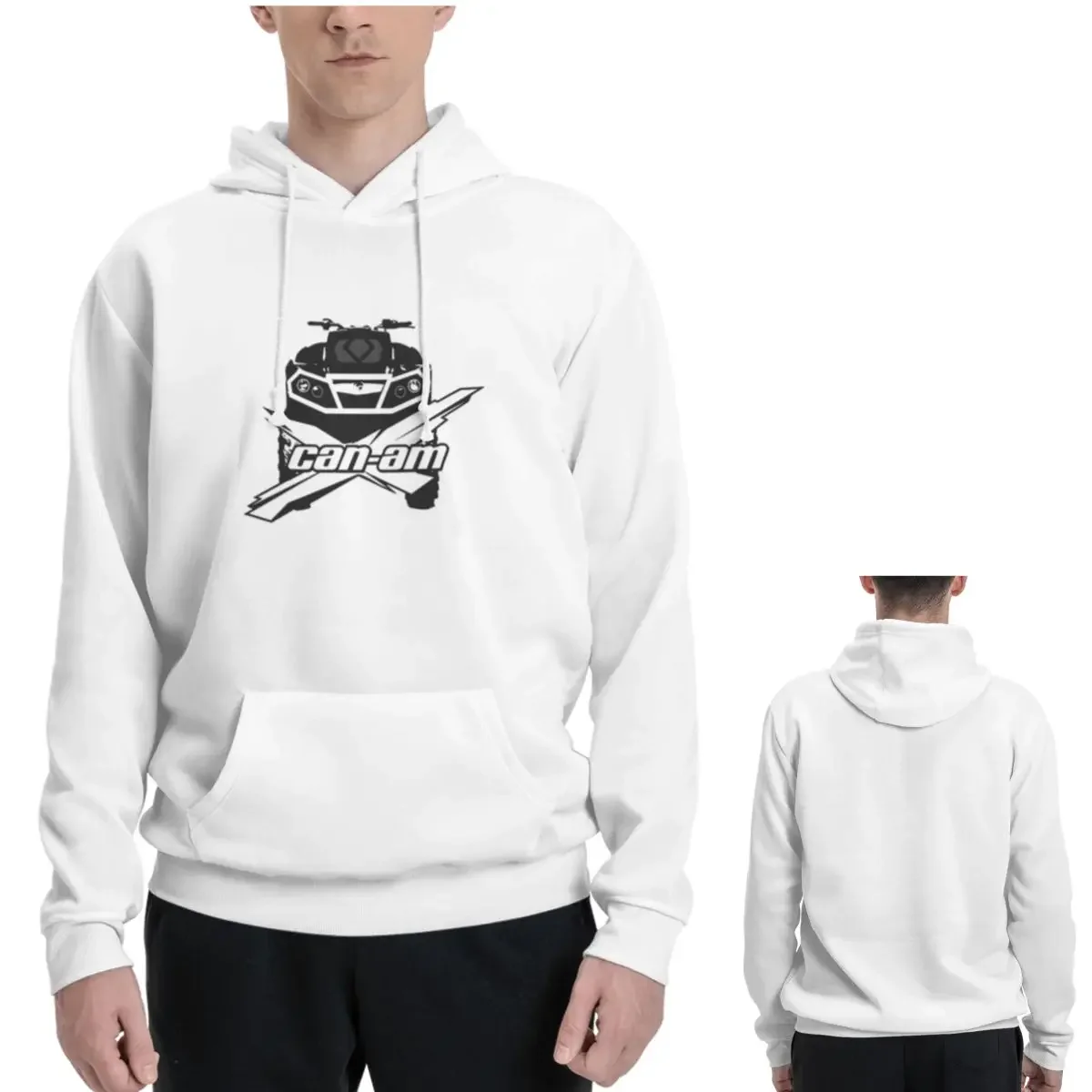 

Can-Am BRP мотоциклетные толстовки для мужчин и женщин, повседневный пуловер, толстовка в стиле хип-хоп с длинным рукавом и капюшоном, осень-зима