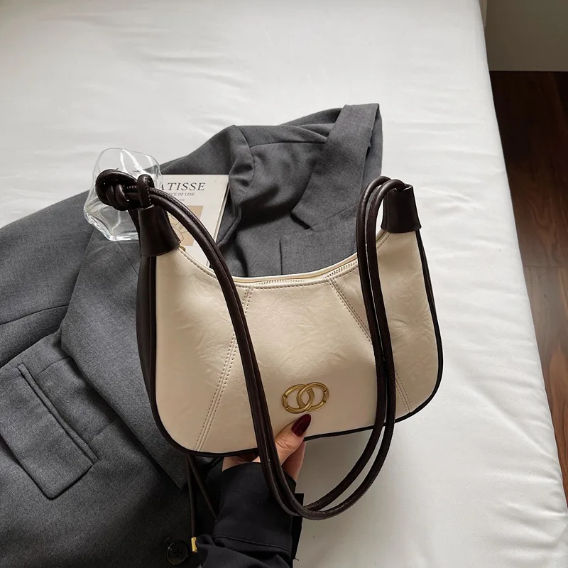 

2025 Women‘s Minimalist Leather Crossbody Bag, Fashion Luxury Single Shoulder Purse, Vintage Quilted Small Bag for Daily