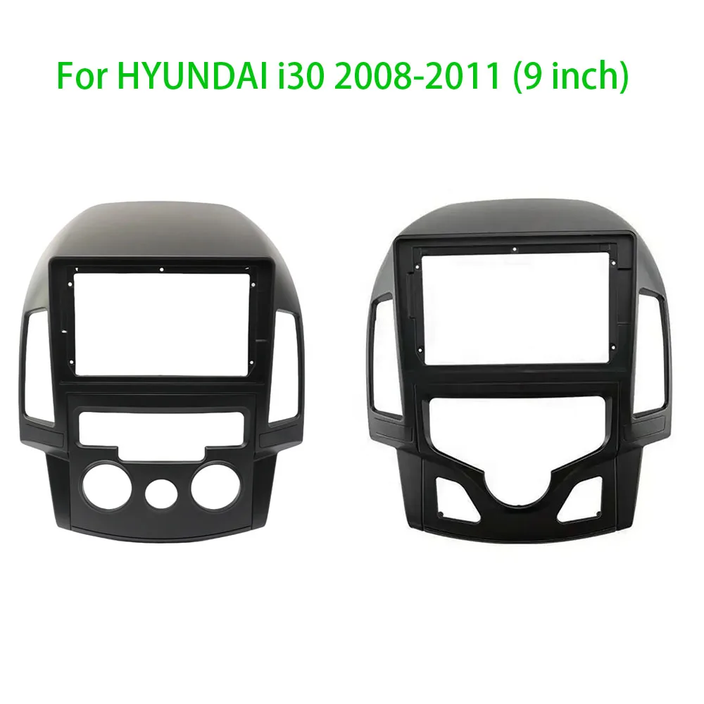 

9-дюймовые комплекты отделки аудиоприборной панели, экран панели, 2 Din, автомобильный радиоприемник, DVD-плеер, рамка Fascias для HYUNDAI i30 2008-2011, адаптер AT/MT