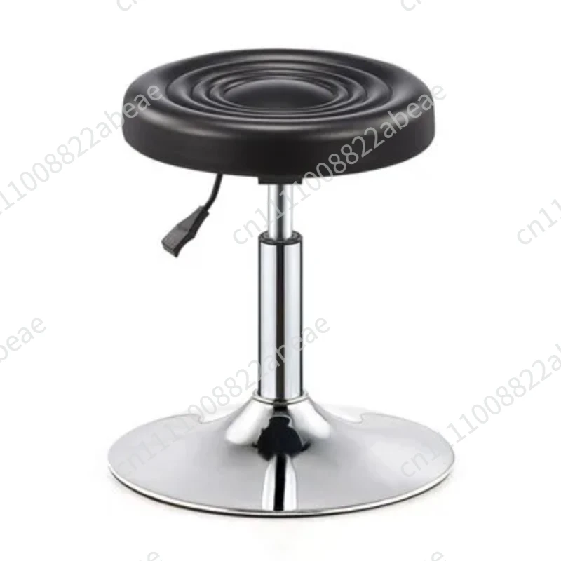 ‌Hydraulic Salon Stool Swivel Chair - Adjustable Rolling Barber Stool with Backrest, Professional Salon Chair for Makeup Counter