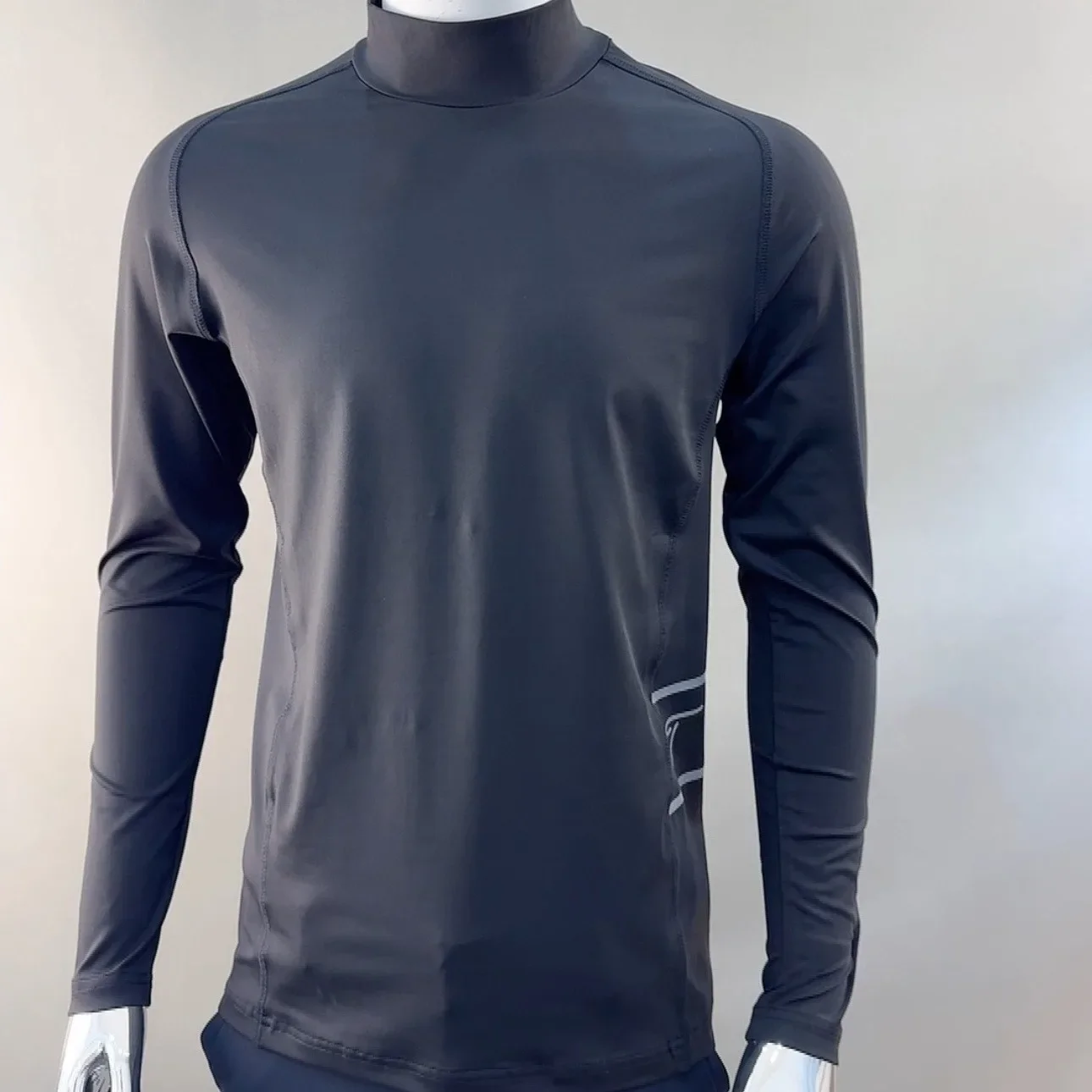 Men's Golf Top 2026 Fall New Korean Style Letter Print Thick Quick-Dry Sporty Minimalist Cozy Breathable Stretch Soft Cool Daily