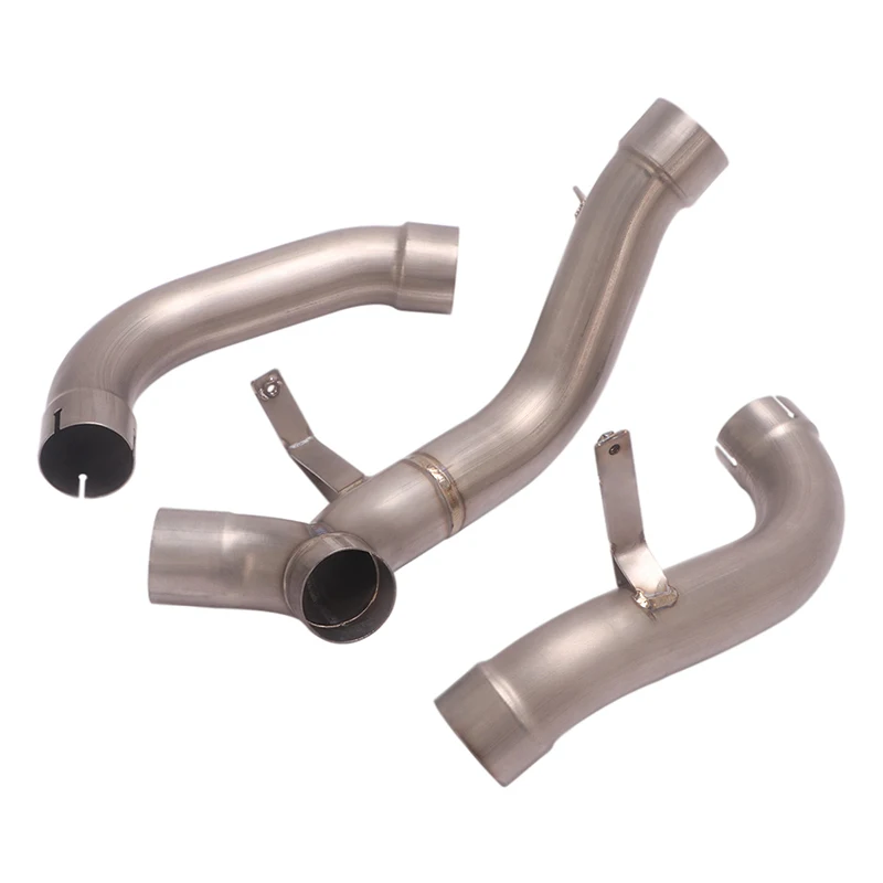 Slip On Motorcycle Exhaust System Escape Titanium Alloy Mid Link Pipe  For Ducati Multistrada 1200 S Sport / Touring 2010 - 2014