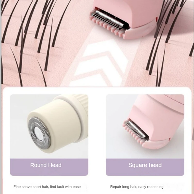 Bikini-Trimmer und Rasierer für Frauen 2-in-1-Haaren tfernung für nasse/trockene elektrische Körper haars ch neider