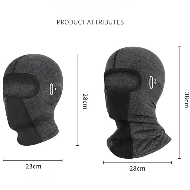 Cycling Balaclava Cap Breathable Ice Silk Motorcycle Riding Sports Face Mask Neck Protection Unisex Summer Sunscreen Headwear