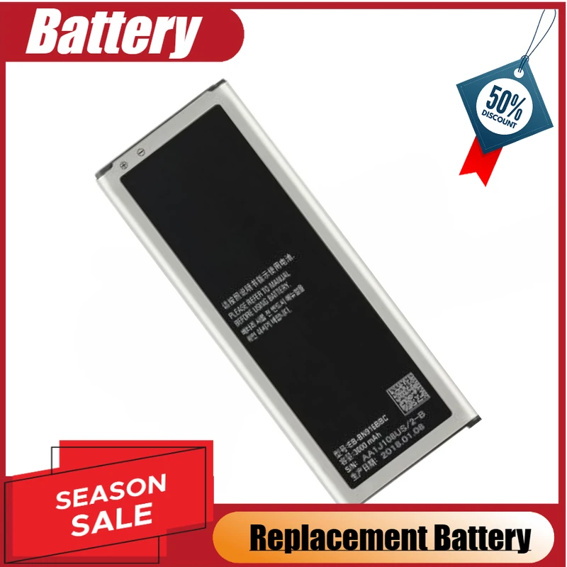 

3.85V 3000mAh Mobile Phone Battery EB-BN916BBC For Samsung Galaxy NOTE4 N9100 30 N9106W N9108V N9109V Brand-New High Quality