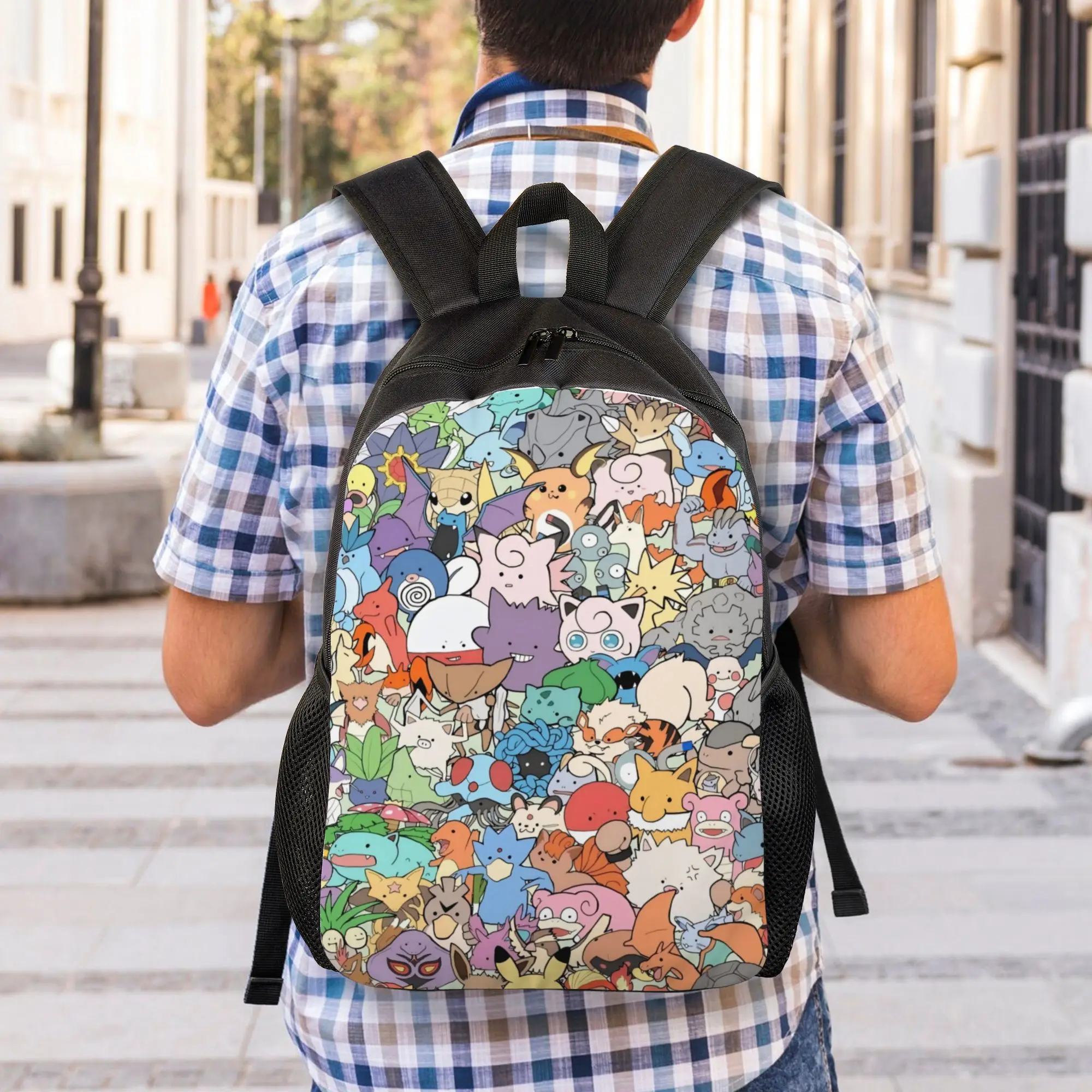 

Back to school season Personalised Pokemon Gathering Laptop Bag Pokemon For Women Laptop Bag Backpack