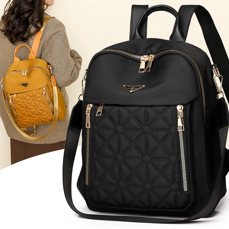 

Женский модный нейлоновый рюкзак, водонепроницаемый легкий повседневный кошелек, дорожные сумки большой вместимости, сумка на плечо для женщин, повседневного использования