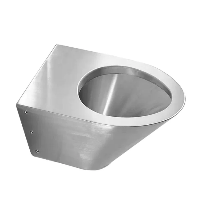 

New Design Bathroom Stainless Steel Wall Hung Toilet Portable Toilet Price Piss Wc Toilet