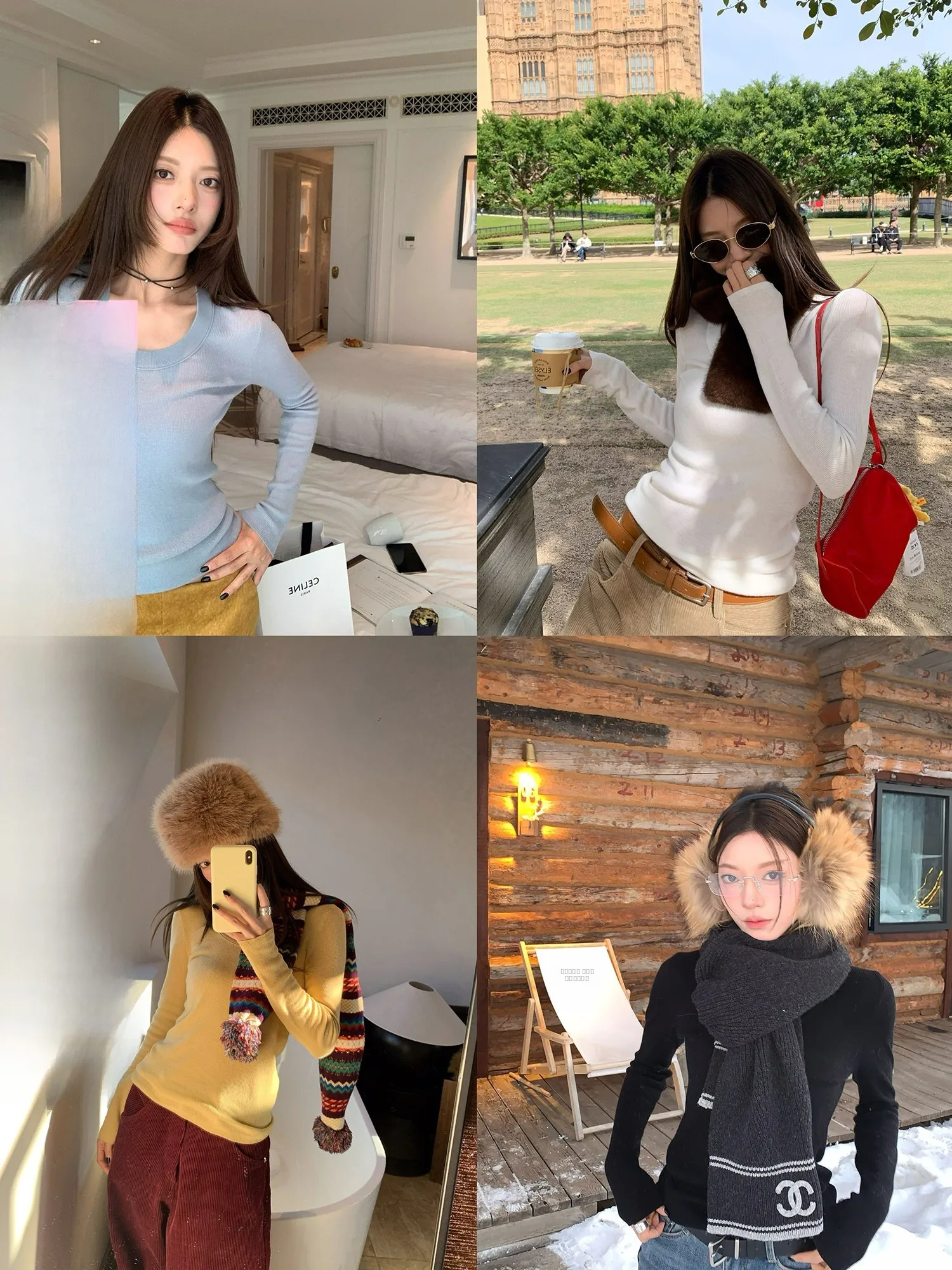 

Women's Knitted Woolen Base irt Slim Fit Elastic Inner Wear Top Full Wool Material Autumn Winter Faion Sle Long Sve