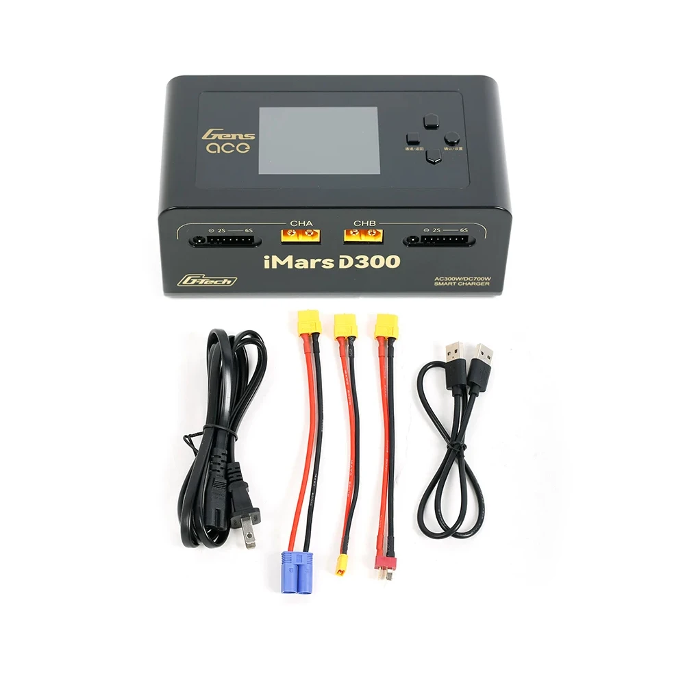Gens ACE IMARS D300 Lithium battery High Power Smart Balance Charger for LiPo Li-ion LiFe NiMH NiCd Battery