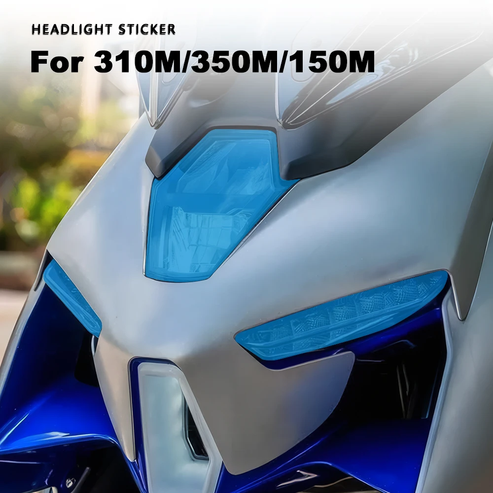 

Transparent Motorcycle Headlight Stickers Colorful For Zontes 150M 350M 310M Modified Accessories Headlamp Waterproof Decals