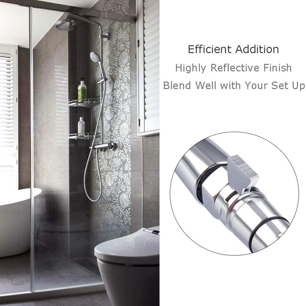 Water Flow Control Shut Off Valve, Brass Adjustable Water Pressure Regulator for Hand Held Shower Head & Bidet Sprayer