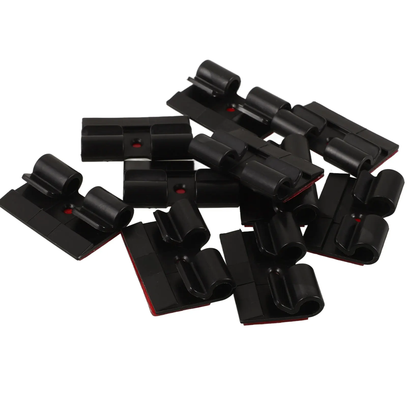 10Pcs Cable Clips Self-Adhesive Wire Management Organizer Holders for Desk Wall Cord Clamp Retainer Nylon Cord Clip