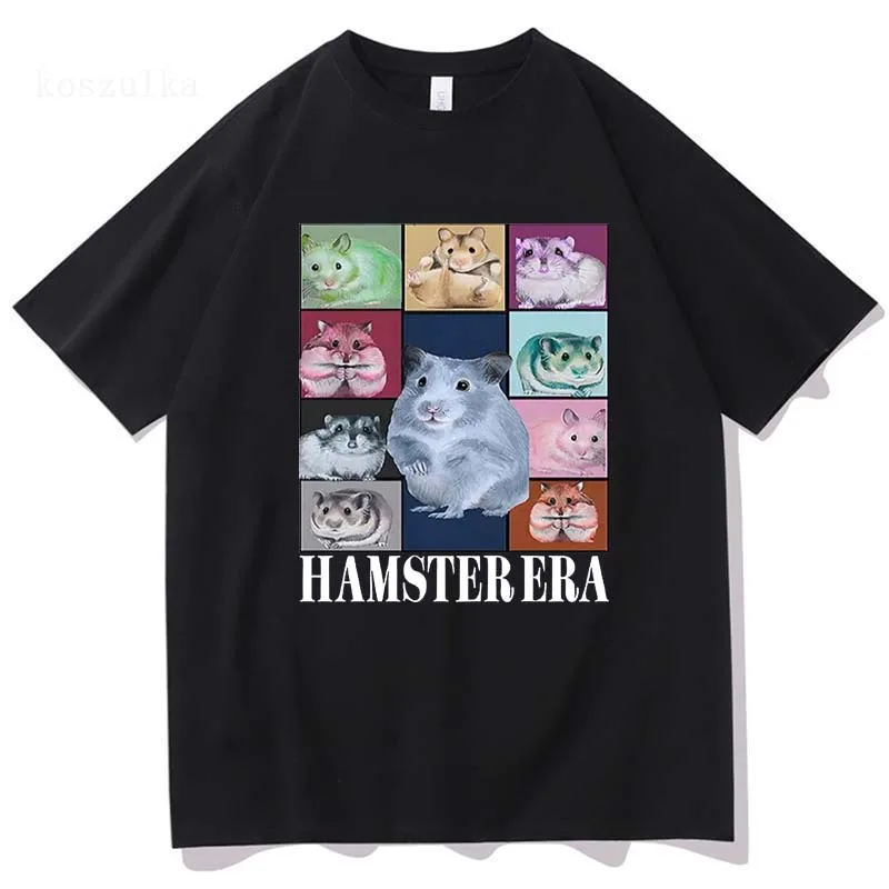 Eras Tour Hamster Tshirt Funny Retro Men/Women Clothing Harajuku T-shirt Unisex Vintage Kawaii Cotton Tops Graphic T Shirts