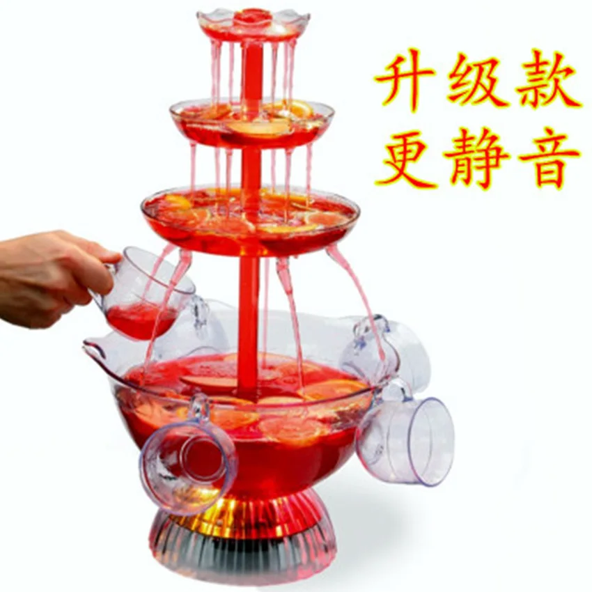 210 Red wine Fountains Factory Hotel Buffet Restaurant Wine Fountain Wine Export Machine Chocolate Fountain 110V/ 220V 24W