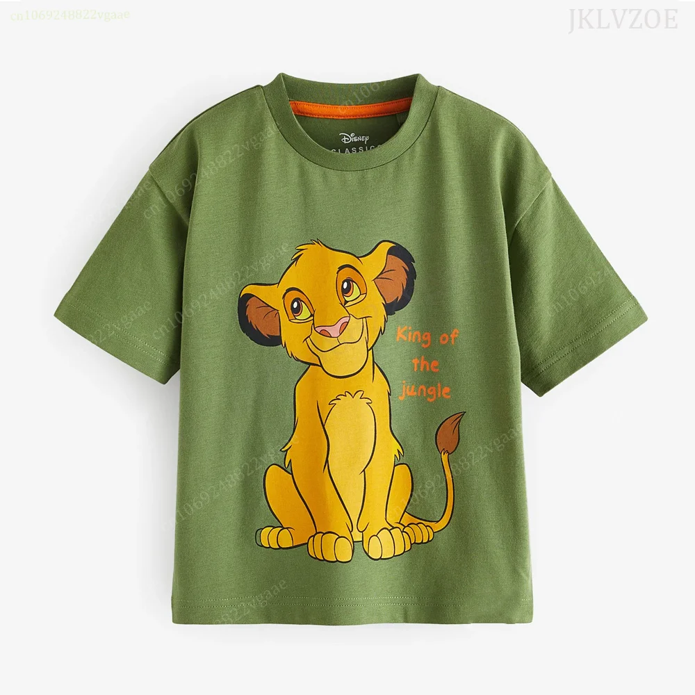 Simba 2024 Summer Lion King T Shirt Kids Men Girls Short Sleeve Boy Friends Tee Shirt Clothes T-shirt Children Women Family