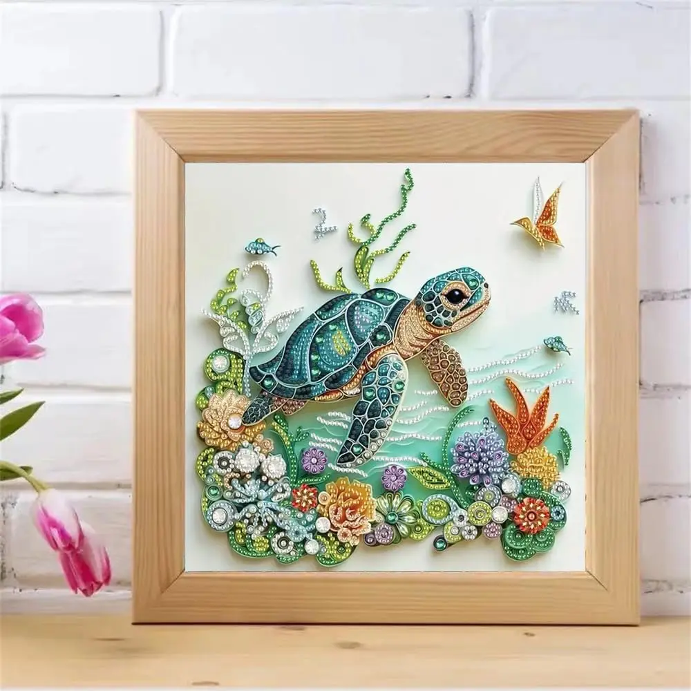 Sea Turtle Animal Diamond Painting Kits for Adults Beginner DIY Special Shape Diamond Art Kits Crafts Kits for Home Wall Deco - view 5