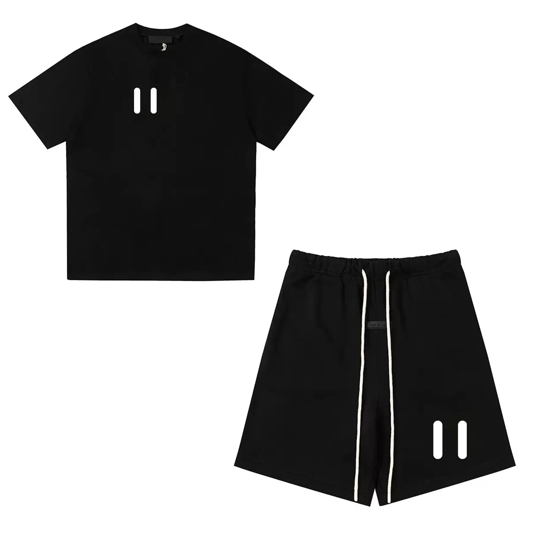 2026 New Summer Double Line Letter Printed T-shirt and Shorts Set, Urban Fashion Motorcycle Riding Equipment for Men and Women