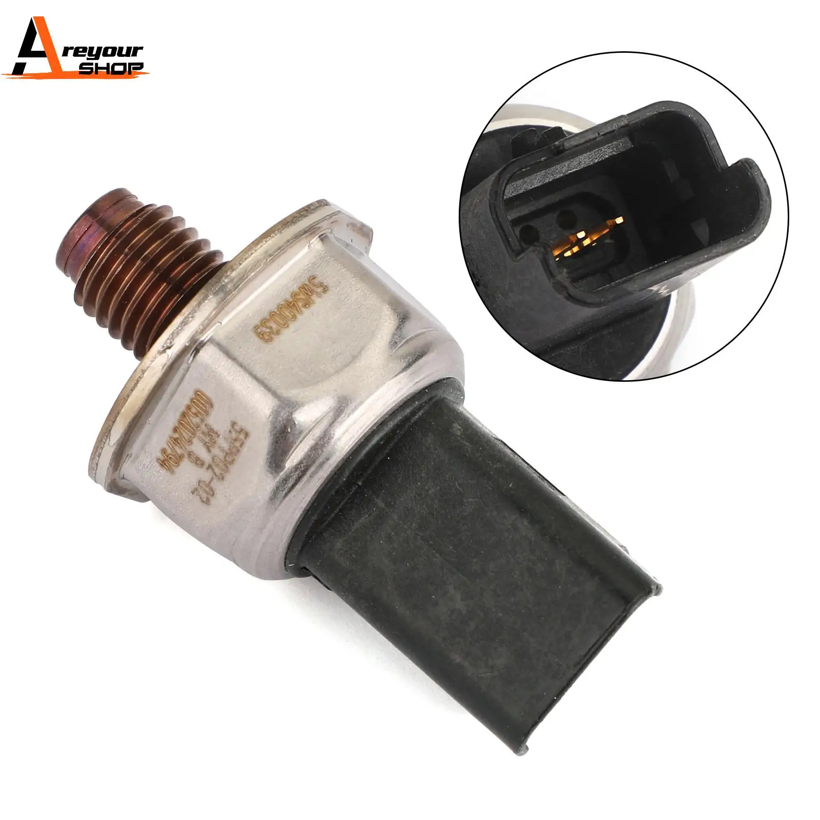 Areyourshop Fuel Rail Pressure Sensor Fits For Ford For Peugeot For Citroen For Volvo 2.0 HDi TDCi  1570F9 55PP0202 Car Parts