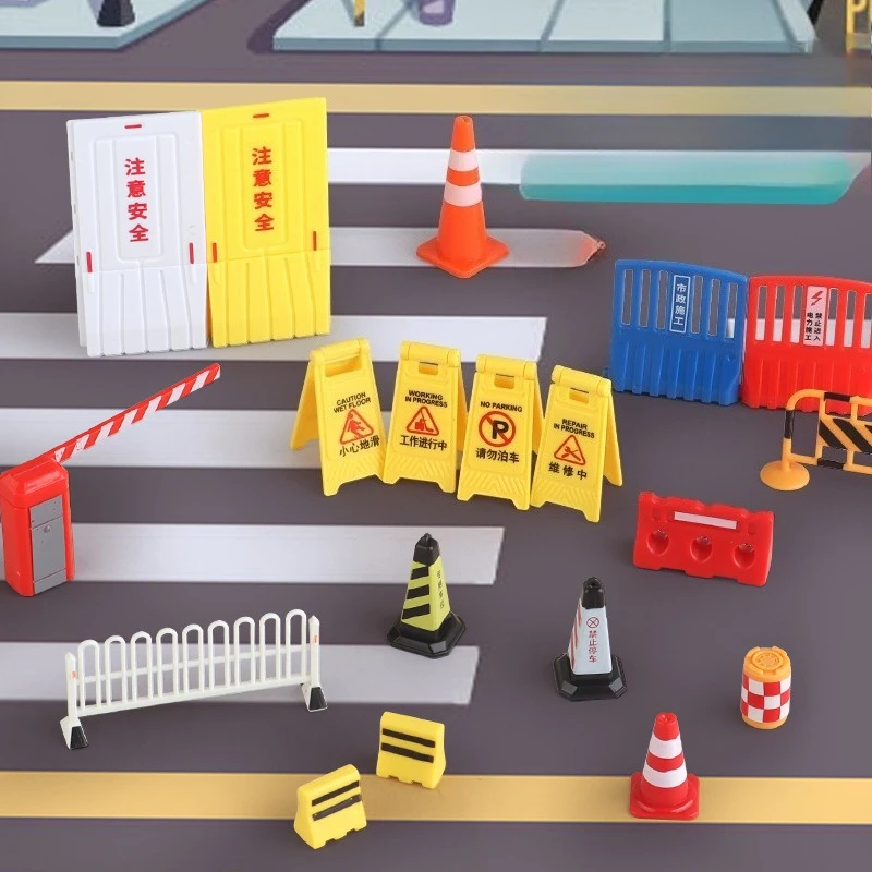 

Миниатюрная игрушечная модель дорожного заграждения, имитирующая городскую инфраструктуру, препятствие для парковки, элемент для песочницы/моделирования сцен