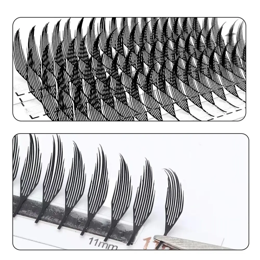Nieuwe 12 Rijen Cluster Wimpers Kit Enkele Cluster C/D Krul Valse Wimpers Comic Spits Nertsen Wimpers Extensions oogmake-up Tools