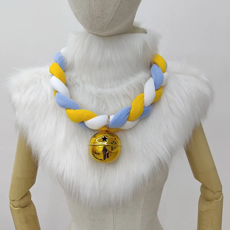 

Fursuit Kigurumi Animals Cosplay Bell Collar Furry Cute Braided Collar Nackwear Role Play Props Accessories Unisex