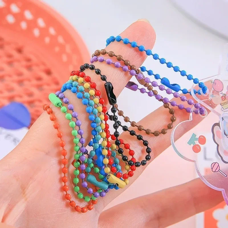 10/100pcs Ball Bead Chains Diy Keychain Dolls Label Hand Tag Connector Bracelet Jewelry Making Finding Accessorise Wholesale