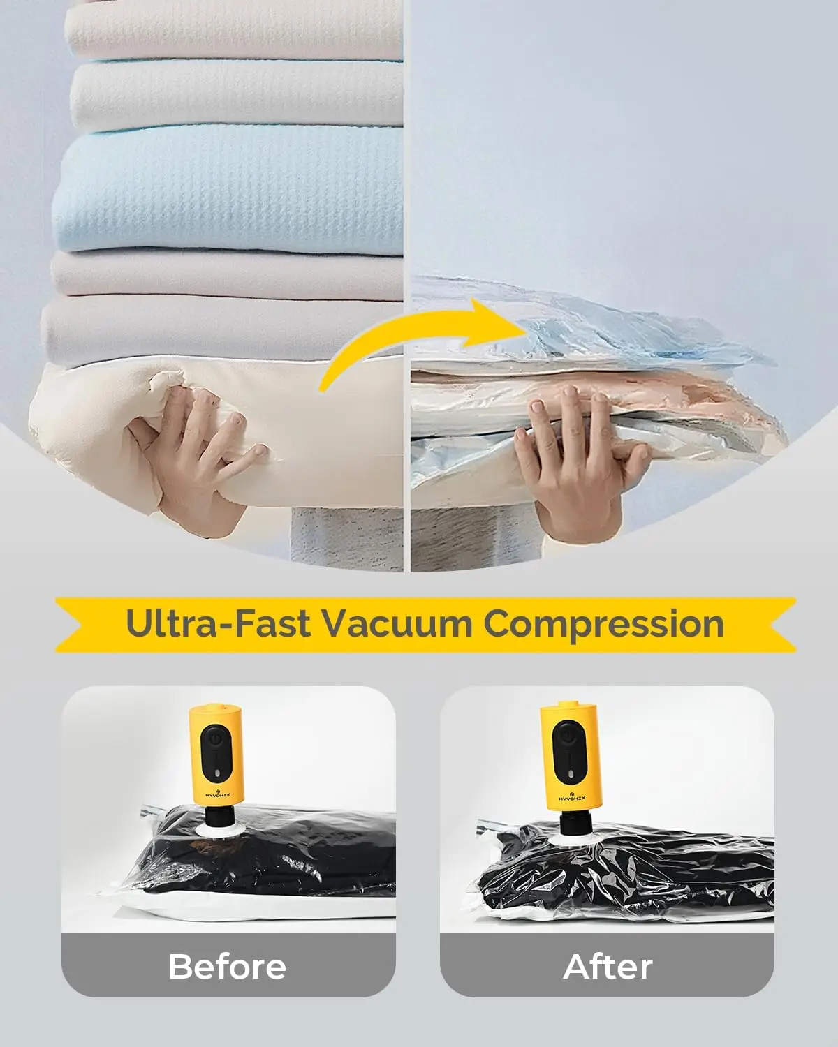 مضخة هواء كهربائية محمولة بقدرة 4000 مللي أمبير في الساعة للمطاطية، 3 فوهات مضخة نفخ/تفريغ سريعة لوسادات النوم، عوامات حمام السباحة، التخزين #6