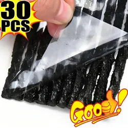 10-30PCS Tubeless Tire Repair Strips Car Motorcycle Bike Tyre Puncture Repairing Plug Seal Tools Rubber Strip Tires Repair Tool