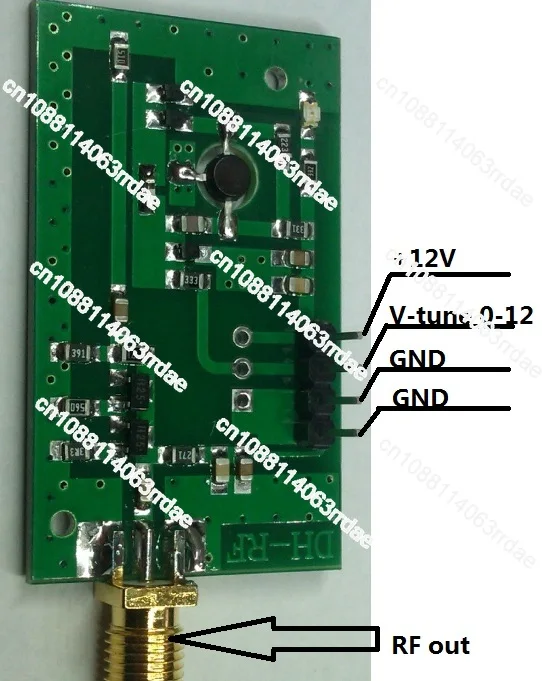 

RF VCO ВЧ генератор источник частоты широкополосный VCO 515 МГц --- 1150 МГц