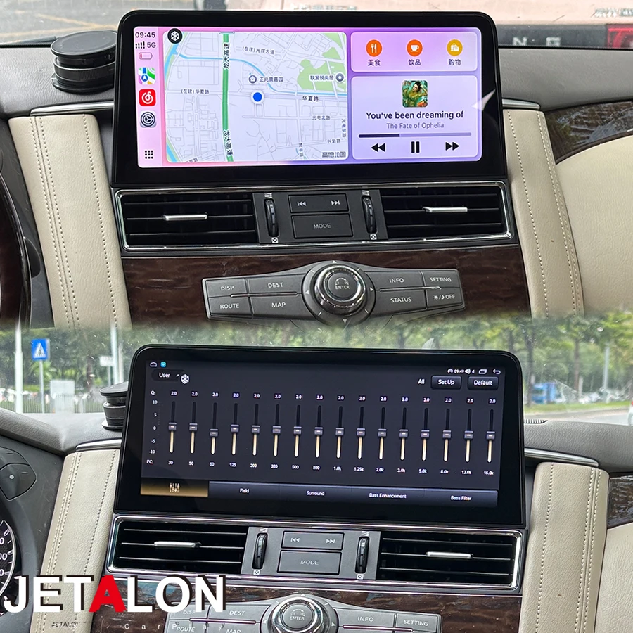 

12.3 Inch Carplay For Nissan Patrol Y62 Infiniti QX80 QX56 2010-2020 Android 15 GPS Car Radio Head Unit Multimedia Player Stereo