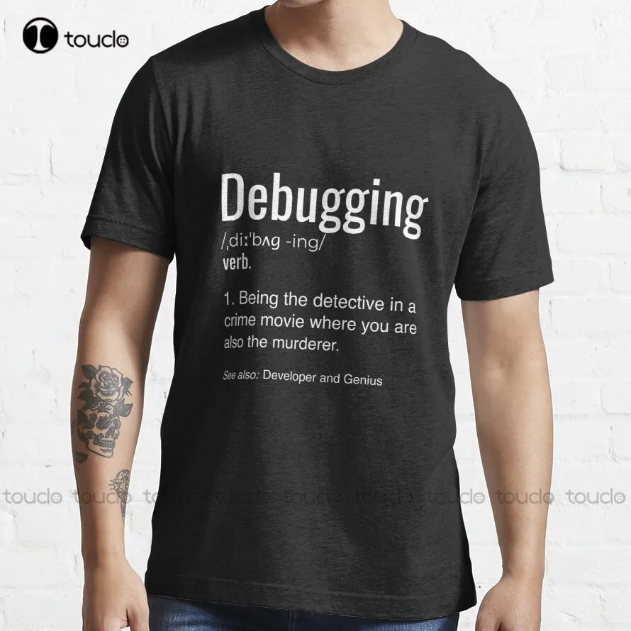 Debugging Definition T-shirt Programmers' Coding Gift Tee T-Shirt pirate shirt Custom aldult Teen unisex digital printing xs-5xl