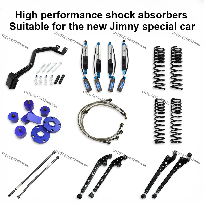 For Suzuki Jimny Off-road Vehicle Modification Adjustable Nitrogen Shock Absorber Kit Rise 2 in-Four Link Linkage-Suspension Arm