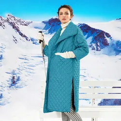 Ardm-Chaqueta acolchada de manga larga para mujer, abrigo de algodΓ³n con abertura lateral, talla grande, color negro, invierno, 2022