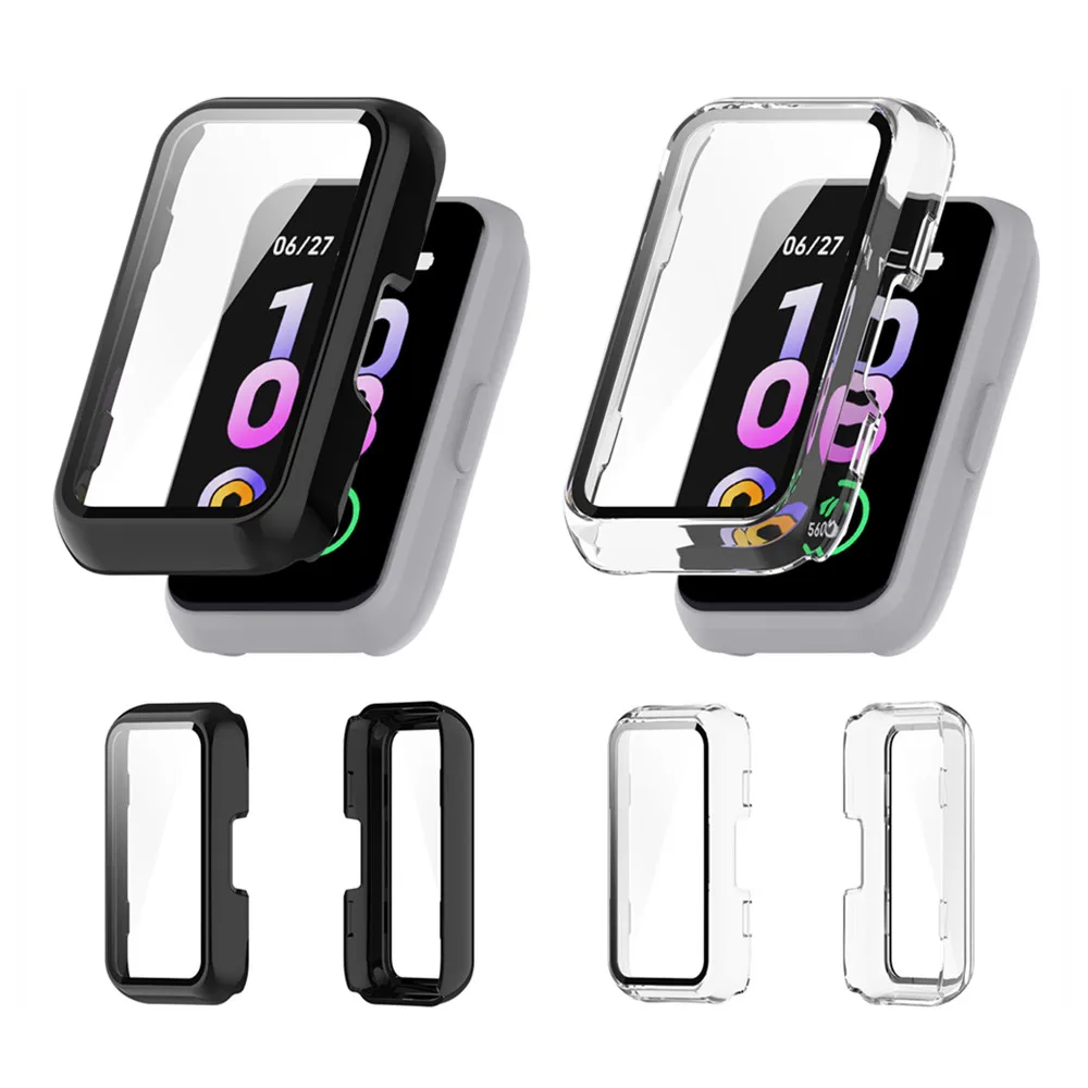 Case Cover and Tempered Glass Screen Protector For Keep band B6 Frame PC Protective Accessories