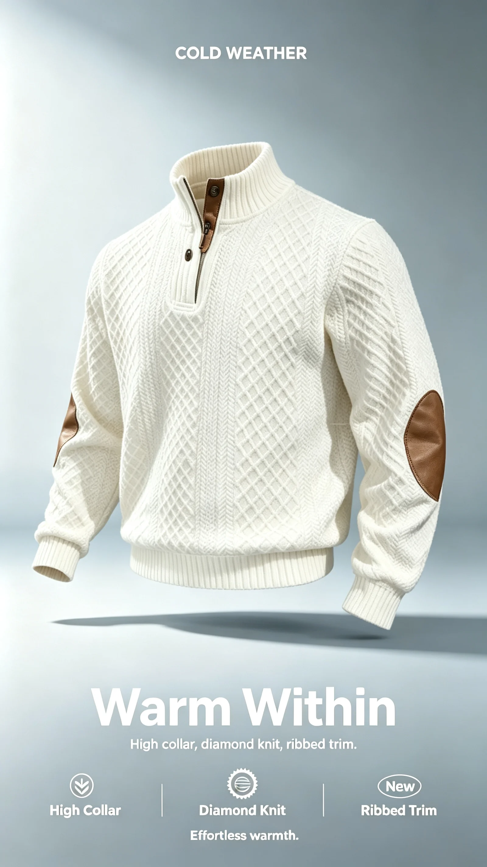 Pull à col montant pour homme, - Turtleneck Sweater Men avis et prix