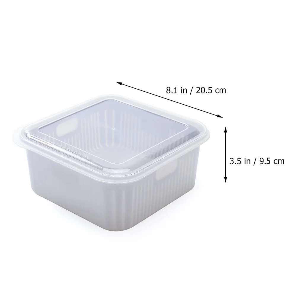 2 Pcs Drain Basket Vegetable Bowl Fruits Water Trough Kitchen Sink Basin Plastic Drainer Holder Laundry Double-layer