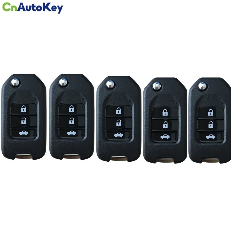 CN003075 5 Pcs Aftermarket For 2016 Honda CIVIC City Fit XRV Vezel 3 buttons Remote Car Key 433MHZ With G Chip 5  No Logo