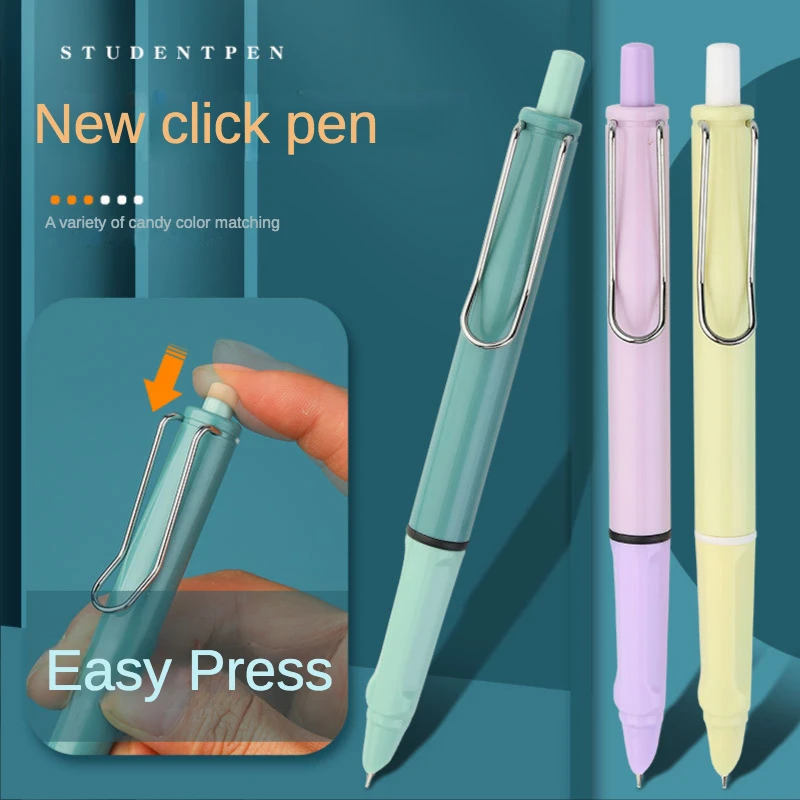 2Pc Press Fountain Pen High Color Value Dark Tip Pen Calligraphy Students Practice Writing Class Pen Replaceable Ink Sac Ink Pen