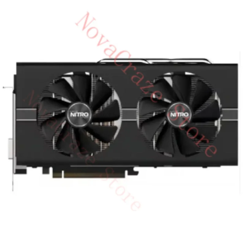 90% новая игровая видеокарта с сапфировым стеклом для видеокарты RX580 RX590 8 ГБ Pulse Nitro 2048sp 2304sp