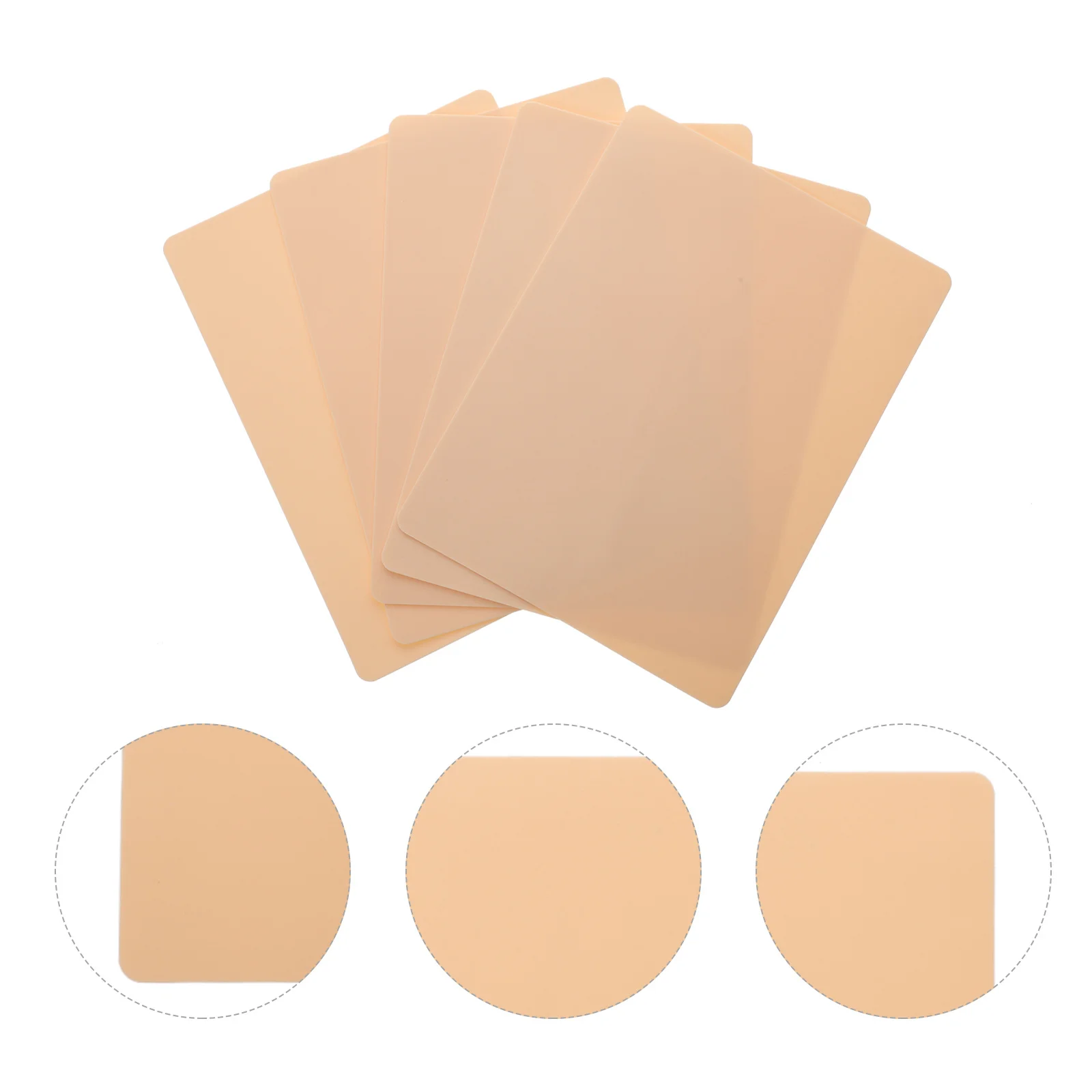 

10Pcs Silicone Practice Skin Sheets Bendable Tattooing Artificial Skin Smooth Surface Realistic Tattoo Artists Beginners