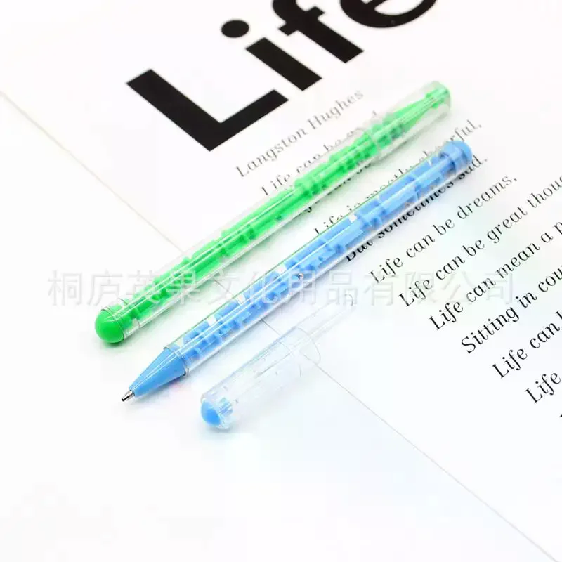 2Pcs Fun Puzzle Game Pen Maze Ballpoint Pen Creative Stationery Stress Relief Writing Tool Unique Gift