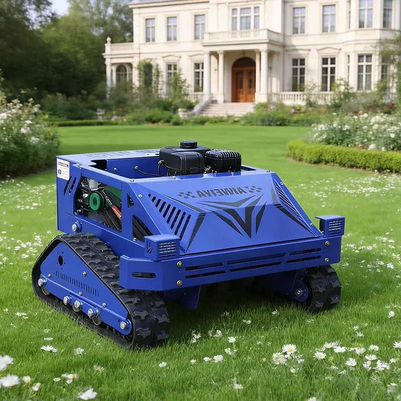 

Customized new all-terrain agricultural small zero-rotation lawn mower, self-driven hillside flail mower