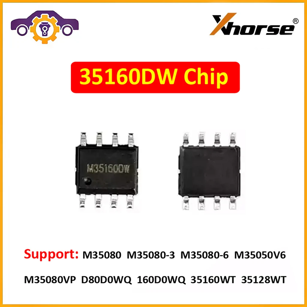 Xhorse 35160DW Chip Replace M35160WT Adapter Reject Red Dot No Need Simulator Work with VVDI Prog