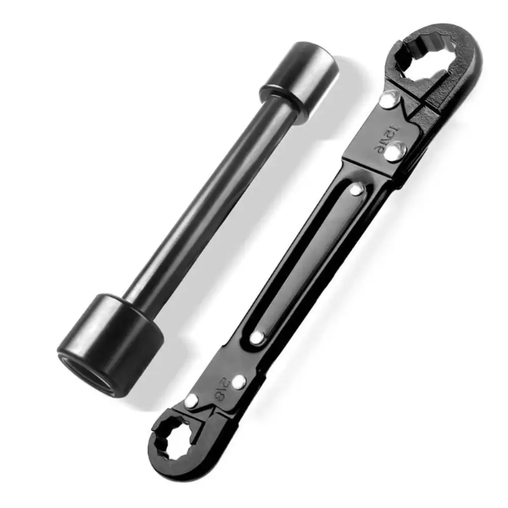 Carbon Steel Material Double Headed Wrench Multi-functional Design Professional Tool Pipe Faucet Wrench Double Headed