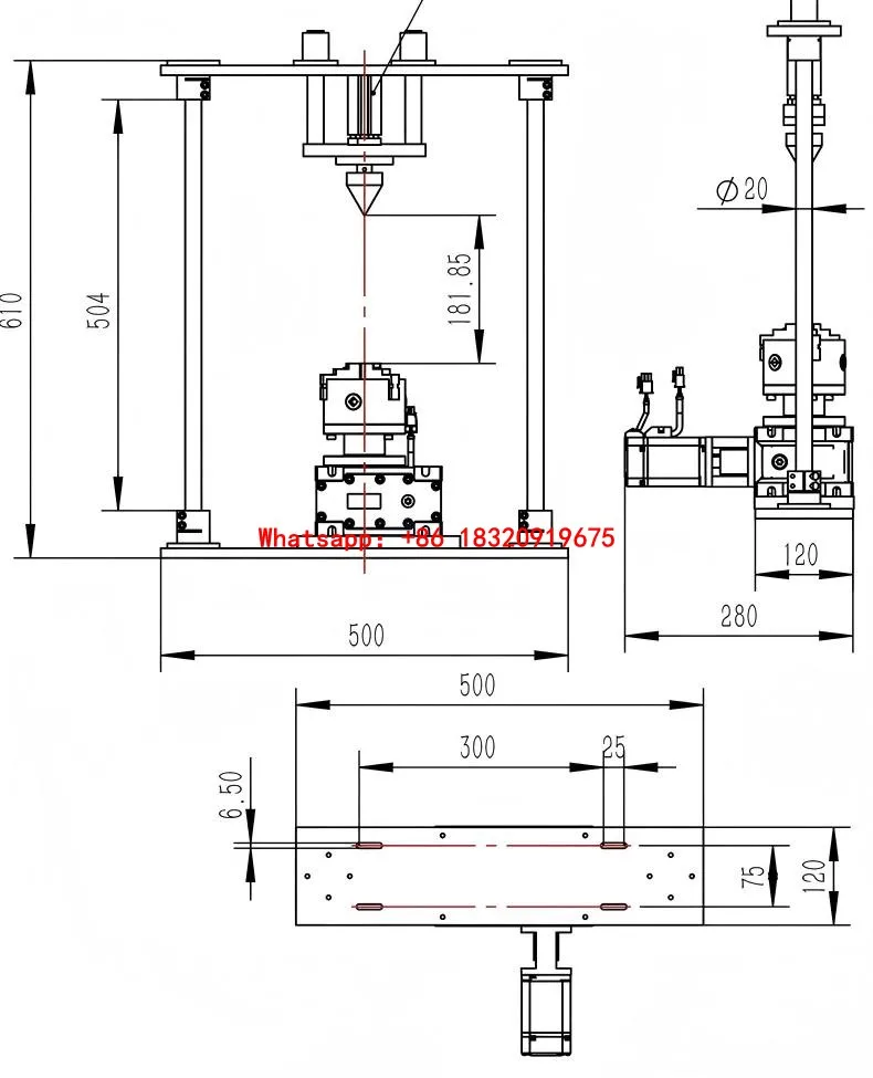 Cyclmotion Welding fixture rotary axis positioner with dual-rod downward-pressing rotating mechanism