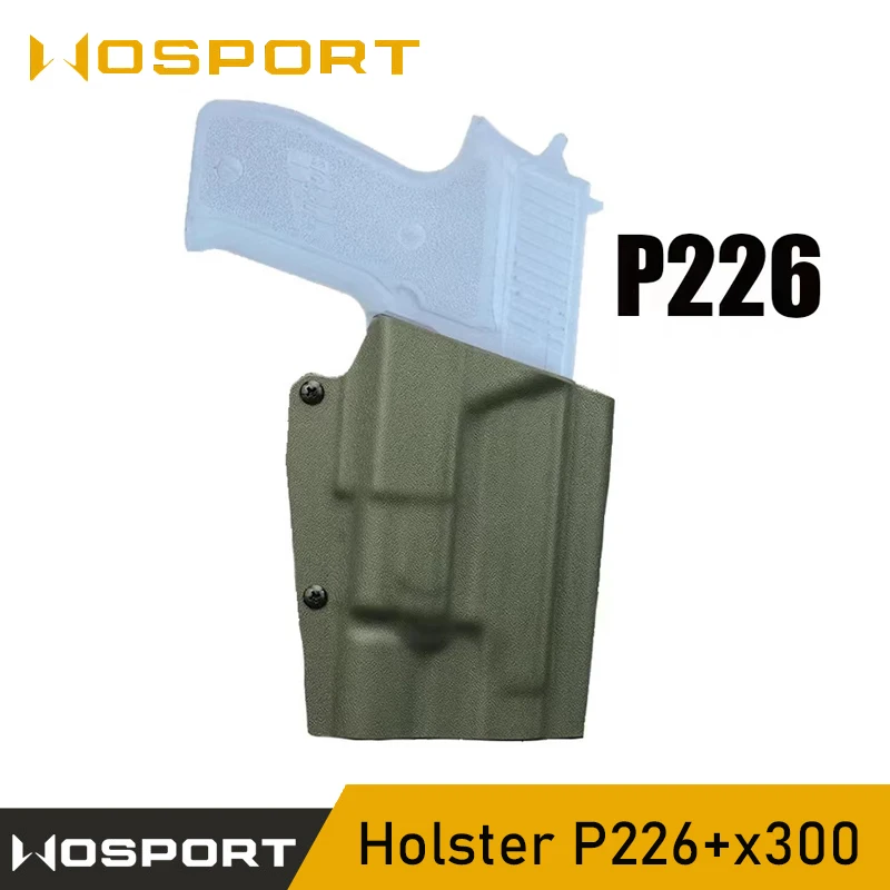 Tactical pistol holster P226+x300 3mm flashlight tactical quick draw holster Kydex hunting holster hunting accessories