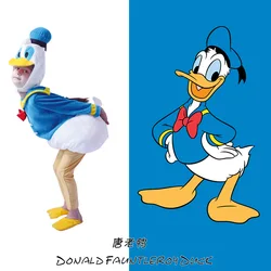 New Donald Duck and Daisy Disney Cosplay Costume with Hat Pants Girl and Boy Halloween Party Performance Dress Up Carnival Dress